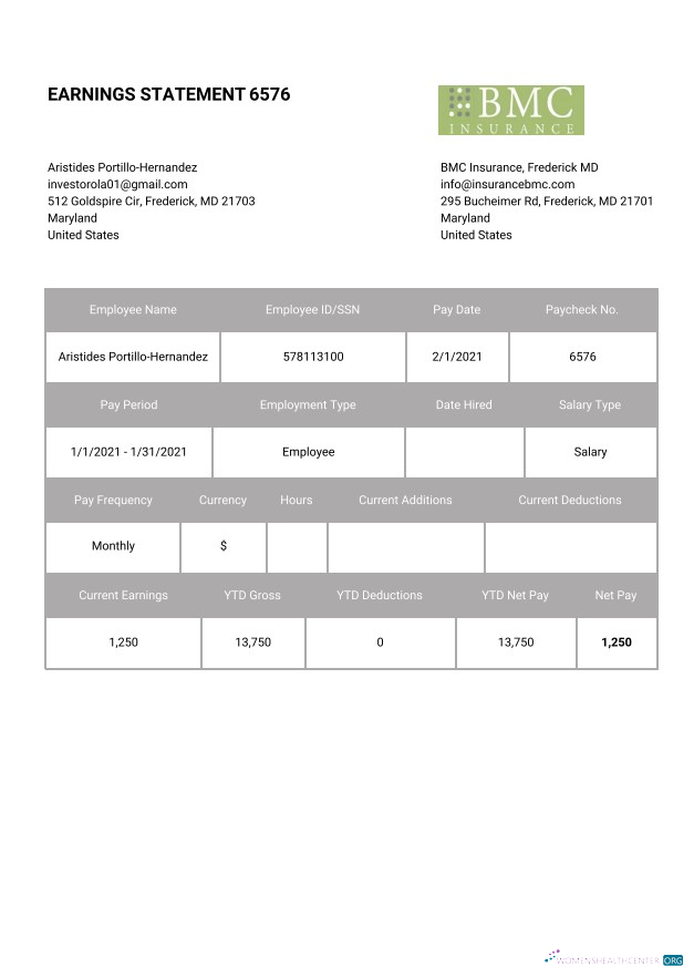 Download BMC Insurance Play Stub Photoshop template